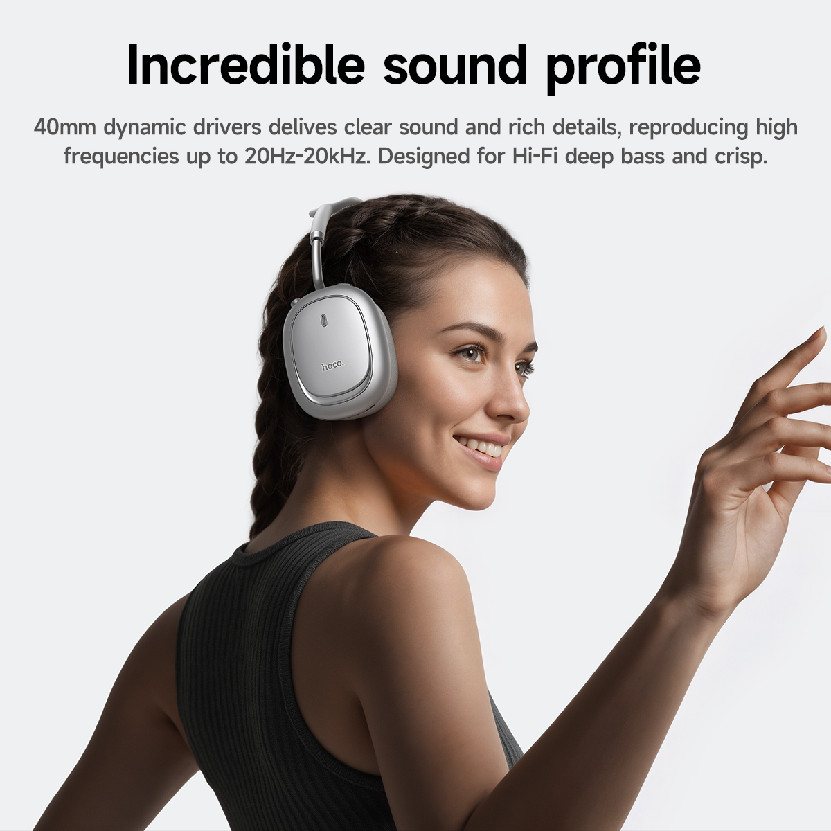 Headphone Bluetooth 6.0 dengan - Anc Wireless Over Ear Headphones ulasan dan harga